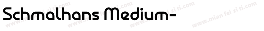 Schmalhans Medium字体转换